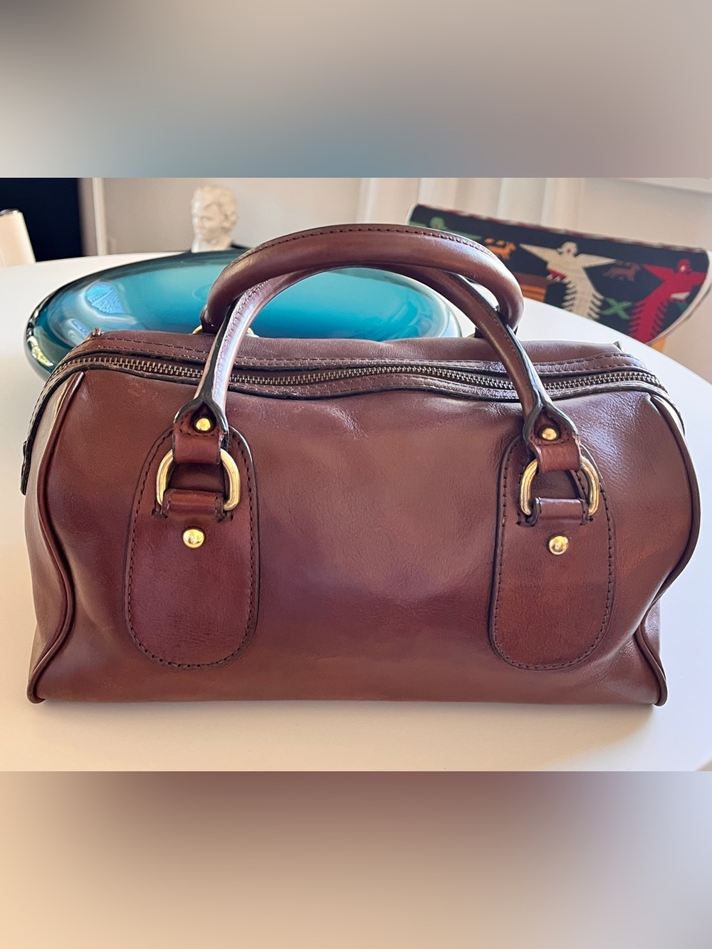 Banana Republic leather satchel